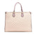 Women's Pu Leather Lattice Elegant Bucket Zipper Handbag