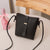 Women's Pu Leather Leather Solid Color Streetwear Square Zipper Crossbody Bag