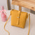 Women's Pu Leather Leather Solid Color Streetwear Square Zipper Crossbody Bag