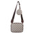 Women's Pu Leather Lingge Fashion Square Zipper Crossbody Bag