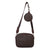 Women's Pu Leather Lingge Fashion Square Zipper Crossbody Bag