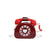 Women's Pu Leather Number Digital Telephone Streetwear Shell Zipper Shoulder Bag Handbag