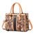 Women's Pu Leather Plaid Elegant Square Zipper Square Bag