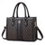 Women's Pu Leather Plaid Elegant Square Zipper Square Bag