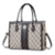 Women's Pu Leather Plaid Elegant Square Zipper Square Bag