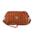 Women's Pu Leather Plaid Fashion Embroidery Oval Zipper Crossbody Bag