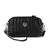 Women's Pu Leather Plaid Fashion Embroidery Oval Zipper Crossbody Bag