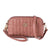 Women's Pu Leather Plaid Fashion Embroidery Oval Zipper Crossbody Bag