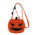 Women's Pu Leather Pumpkin Cute Sewing Thread Round Zipper Crossbody Bag