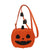 Women's Pu Leather Pumpkin Cute Sewing Thread Round Zipper Crossbody Bag