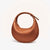 Women's Pu Leather Solid Color Basic Classic Style Dumpling Shape Zipper Underarm Bag