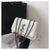 Women's Pu Leather Solid Color Basic Classic Style Square Magnetic Buckle Crossbody Bag Underarm Bag