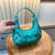 Women's Pu Leather Solid Color Basic Dumpling Shape Zipper Shoulder Bag Crossbody Bag