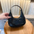 Women's Pu Leather Solid Color Basic Dumpling Shape Zipper Shoulder Bag Crossbody Bag