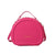 Women's Pu Leather Solid Color Basic Round Zipper Shoulder Bag Handbag Crossbody Bag