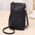 Women's Pu Leather Solid Color Basic Square Zipper Shoulder Bag Phone Wallets Crossbody Bag