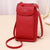 Women's Pu Leather Solid Color Basic Square Zipper Shoulder Bag Phone Wallets Crossbody Bag