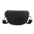 Women's Pu Leather Solid Color Classic Style Semicircle Flip Cover Shoulder Bag