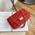 Women's Pu Leather Solid Color Classic Style Square Lock Clasp Crossbody Bag