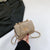 Women's Pu Leather Solid Color Classic Style Square Lock Clasp Crossbody Bag