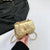 Women's Pu Leather Solid Color Classic Style Square Lock Clasp Crossbody Bag