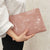 Women's Pu Leather Solid Color Classic Style Square Zipper Envelope Bag