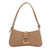 Women's Pu Leather Solid Color Classic Style Zipper Shoulder Bag