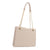 Women's Pu Leather Solid Color Classic Style Zipper Tote Bag