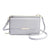 Women's Pu Leather Solid Color Elegant Basic Square Zipper Shoulder Bag Crossbody Bag Coin Purse