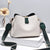 Women's Pu Leather Solid Color Elegant Classic Style Bucket Zipper Buckle Shoulder Bag Crossbody Bag