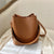 Women's Pu Leather Solid Color Elegant Classic Style Bucket Zipper Magnetic Buckle Shoulder Bag Crossbody Bag Bucket Bag