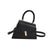 Women's Pu Leather Solid Color Elegant Classic Style Square Flip Cover Shoulder Bag Handbag Crossbody Bag