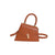 Women's Pu Leather Solid Color Elegant Classic Style Square Flip Cover Shoulder Bag Handbag Crossbody Bag