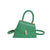 Women's Pu Leather Solid Color Elegant Classic Style Square Flip Cover Shoulder Bag Handbag Crossbody Bag