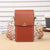 Women's Pu Leather Solid Color Elegant Classic Style Square Zipper Shoulder Bag Phone Wallets Crossbody Bag