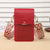 Women's Pu Leather Solid Color Elegant Classic Style Square Zipper Shoulder Bag Phone Wallets Crossbody Bag