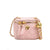 Women's Pu Leather Solid Color Elegant Sewing Thread Square Zipper Crossbody Bag