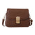 Women's Pu Leather Solid Color Elegant Square Flip Cover Crossbody Bag