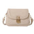 Women's Pu Leather Solid Color Elegant Square Flip Cover Crossbody Bag