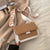 Women's Pu Leather Solid Color Elegant Square Flip Cover Shoulder Bag Crossbody Bag Square Bag