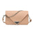 Women's Pu Leather Solid Color Elegant Square Lock Clasp Crossbody Bag