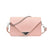 Women's Pu Leather Solid Color Elegant Square Lock Clasp Crossbody Bag