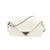 Women's Pu Leather Solid Color Elegant Square Lock Clasp Crossbody Bag