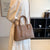 Women's Pu Leather Solid Color Elegant Square Magnetic Buckle Handbag Square Bag