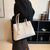 Women's Pu Leather Solid Color Elegant Square Magnetic Buckle Handbag Square Bag