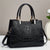 Women's Pu Leather Solid Color Elegant Square Zipper Handbag