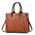 Women's Pu Leather Solid Color Elegant Square Zipper Handbag