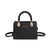 Women's Pu Leather Solid Color Elegant Square Zipper Handbag