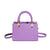 Women's Pu Leather Solid Color Elegant Square Zipper Handbag