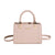 Women's Pu Leather Solid Color Elegant Square Zipper Handbag